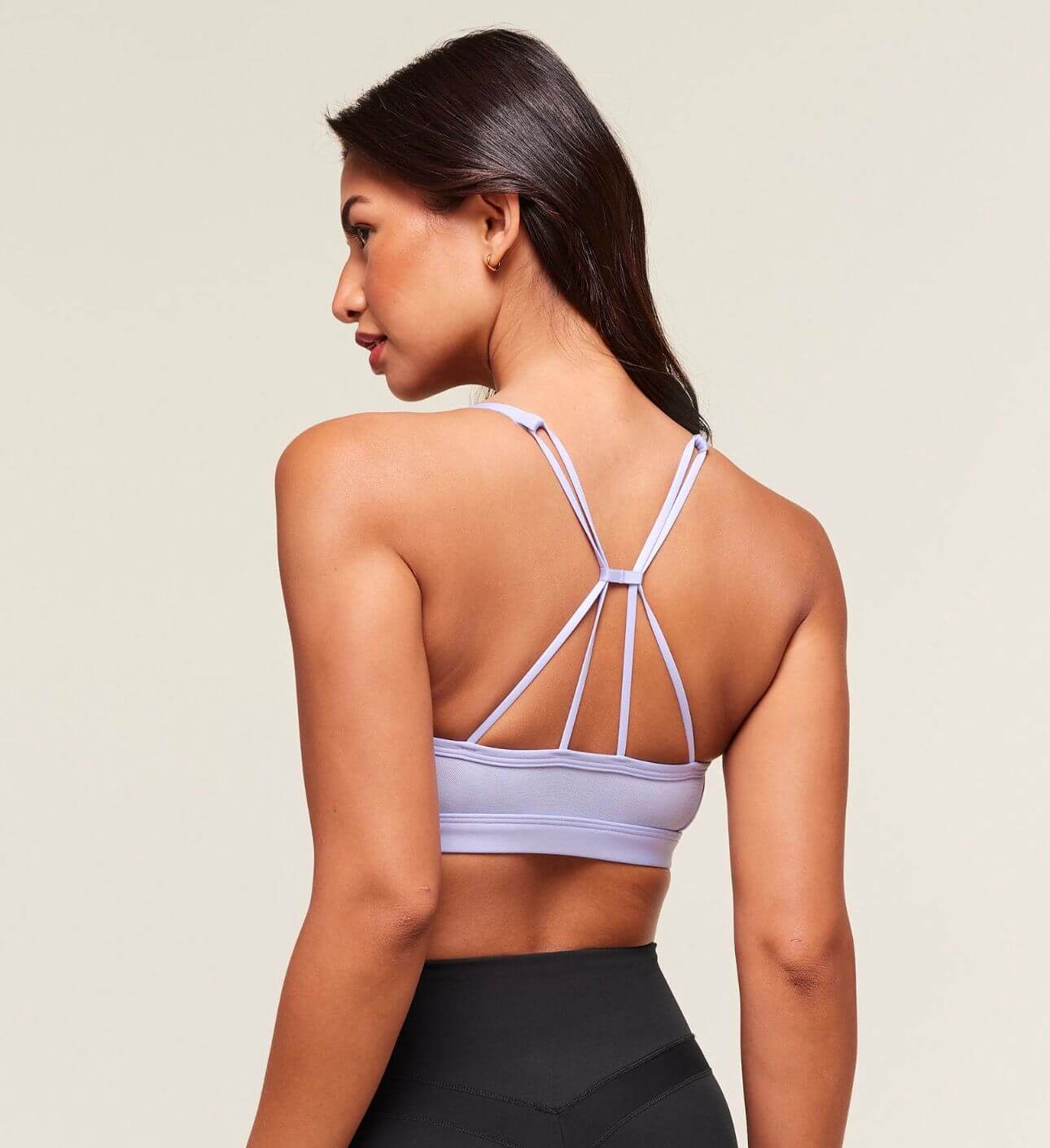 Ruched Strappy Sports Bra - Image 3